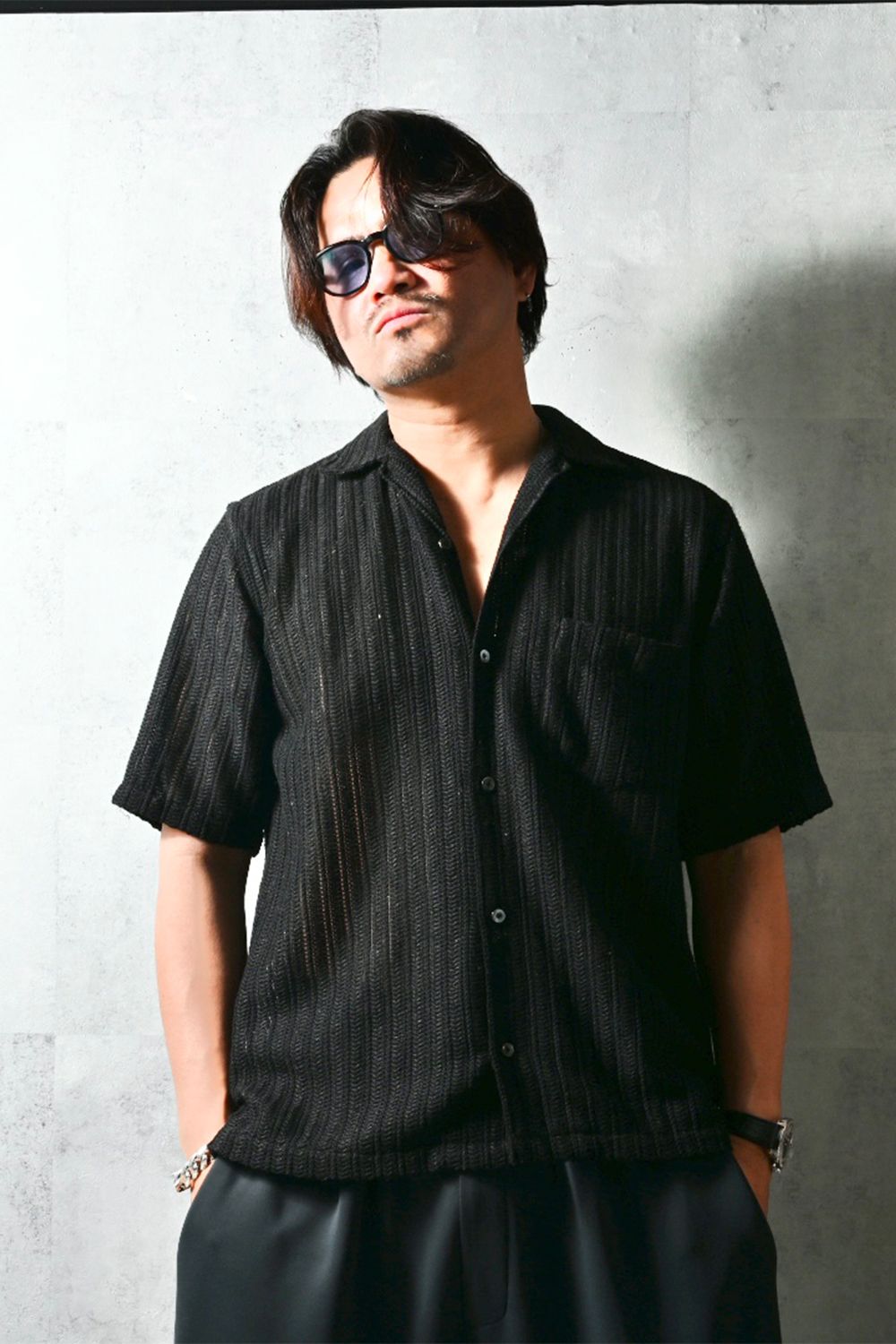 russel shirts / ラッセル織り オープンカラーシャツ