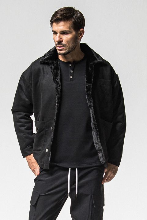 SUEDE FUR COVER ALL / スウェード ファー カバーオール