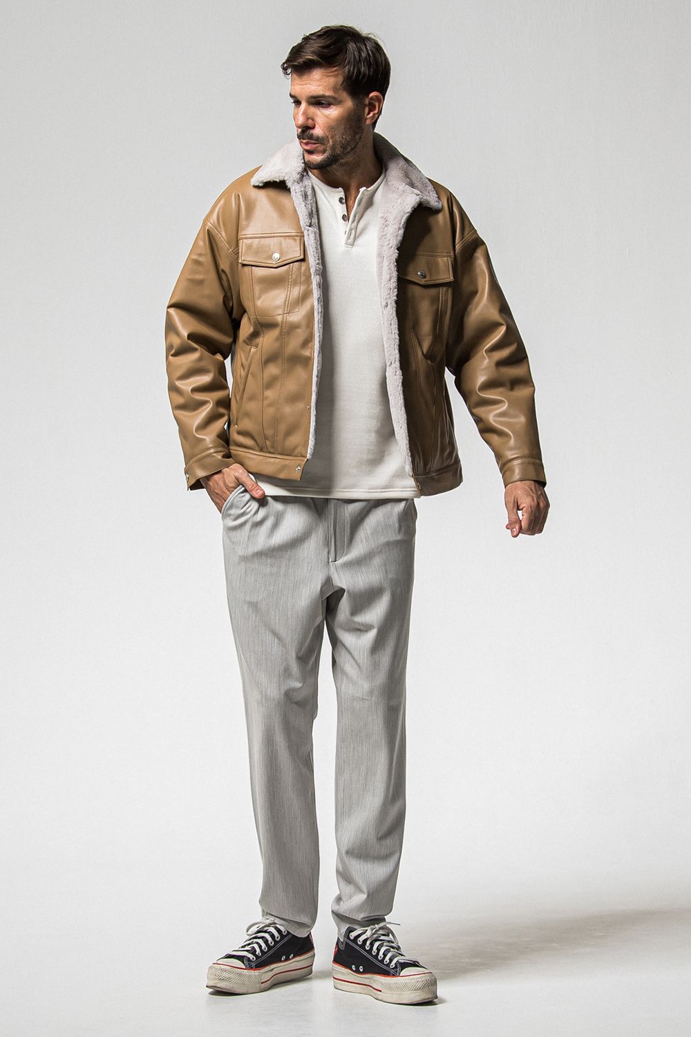 SUEDE FUR COVER ALL / スウェード ファー カバーオール