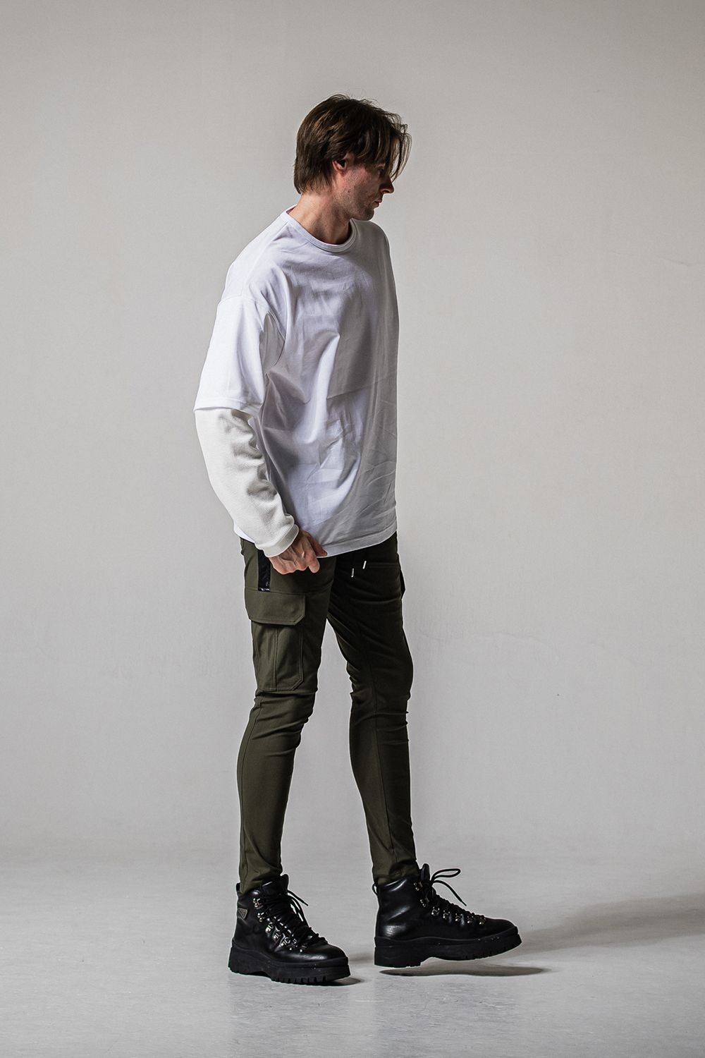 FAKE LAYERED WAFFLE LONG SLEEVE / フェイクレイヤード ワッフル ロングスリーブ