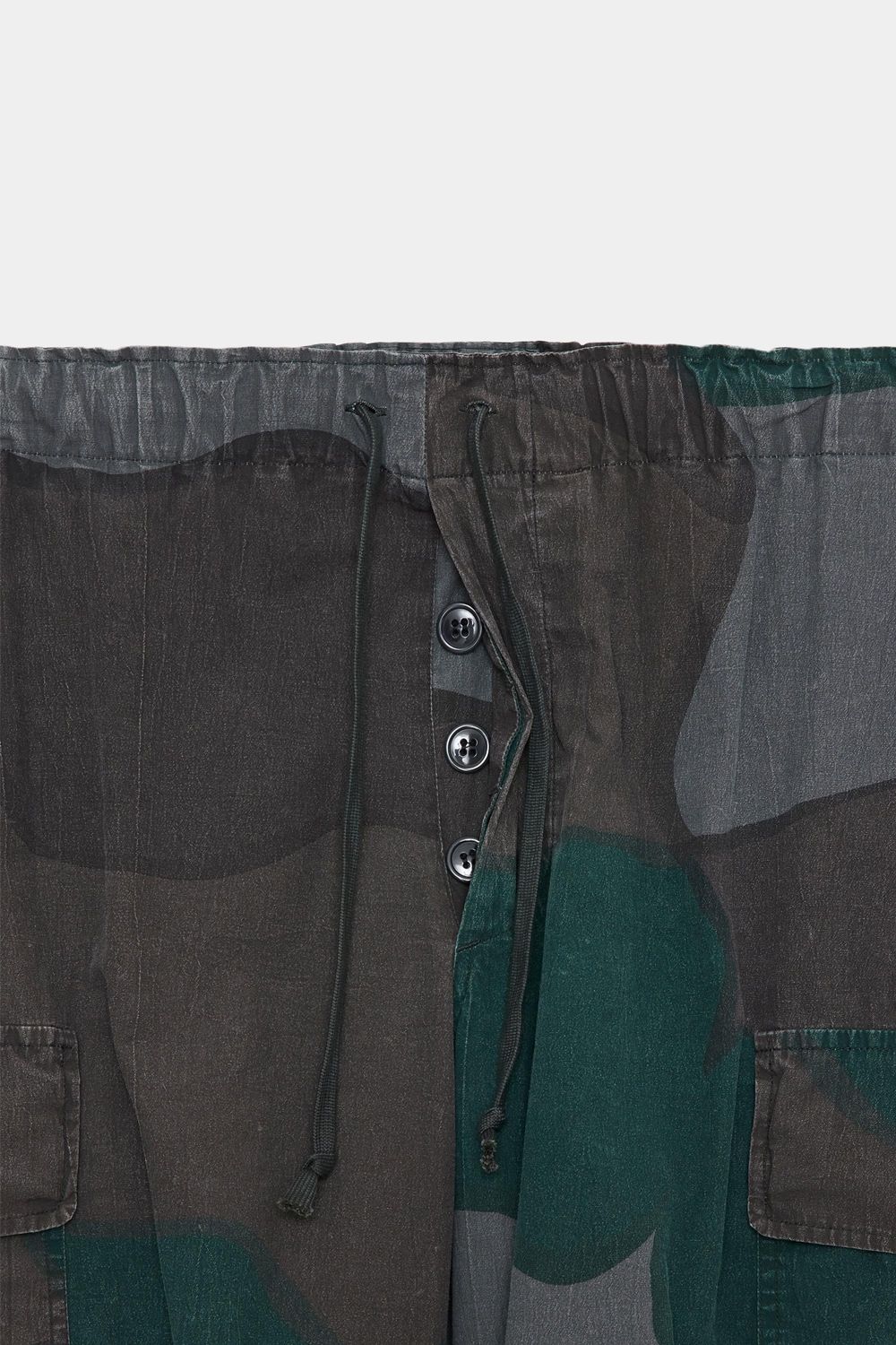 marka - TUMBLED ORGANIC COTTON POPLIN FATIGUE PANTS