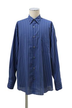 ORGANIC COTTON LOAN STRIPE COMFORT FIT SHIRT / オーガニック コットン ローンストライプ コンフォートフィット シャツ