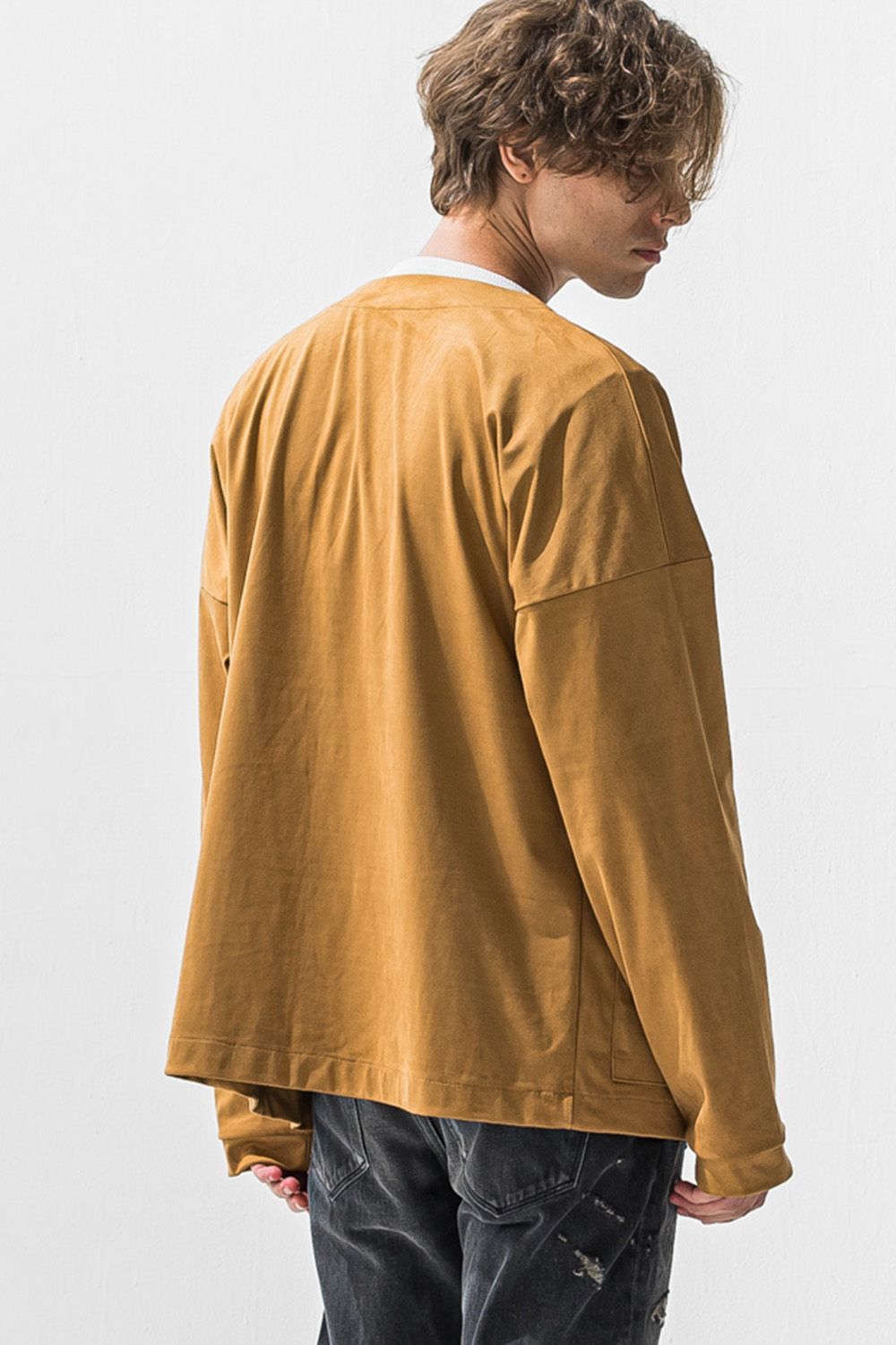 suede cardigan / エコスエード カーディガン