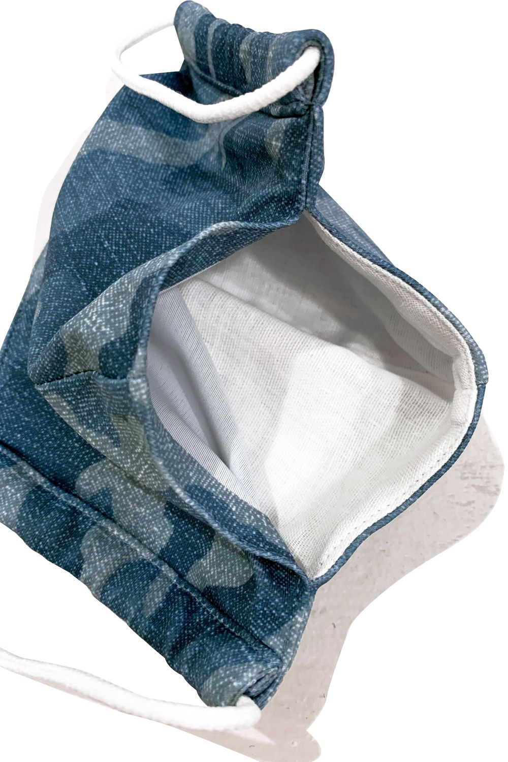 CAMOUFLAGE DENIM RASH MASK / カモフラージュ デニム ラッシュ マスク