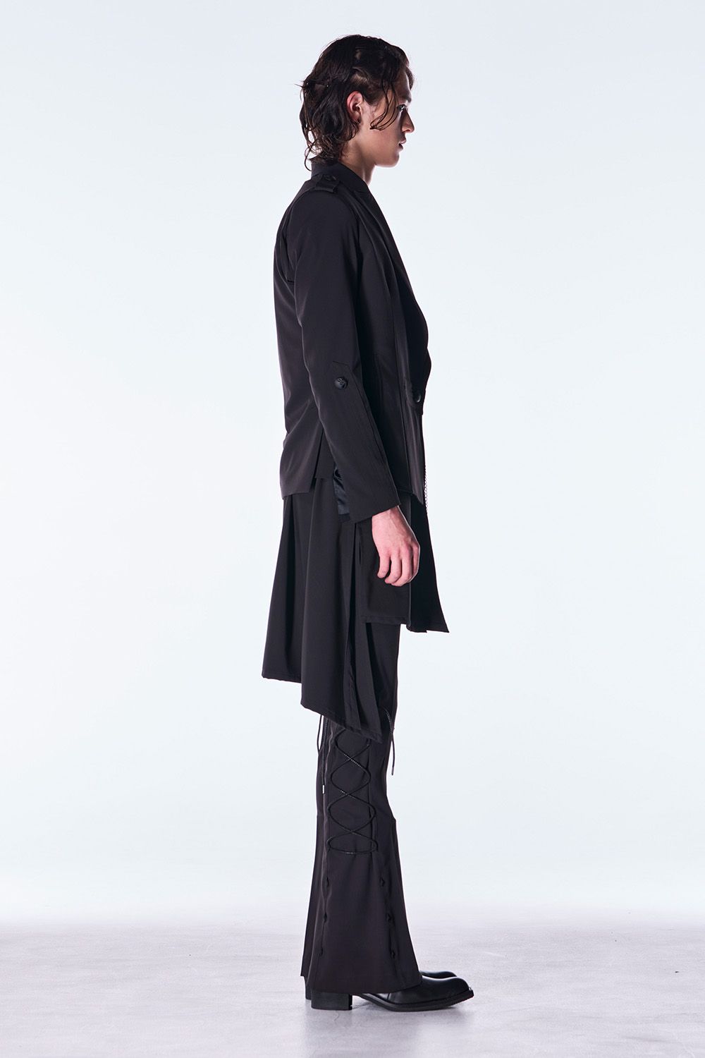 PE Gabardine Short Goth Jacket / ポリエステル ギャバジン ショート ゴス ジャケット