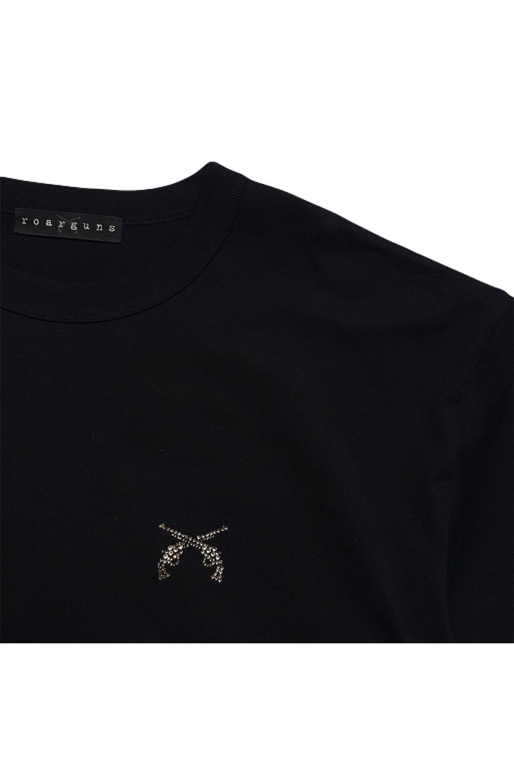 ORG/CO S/TEE MESS/SW / オーガニックコットン ショートスリーブ Tシャツ / メッセージプリント スワロフスキー