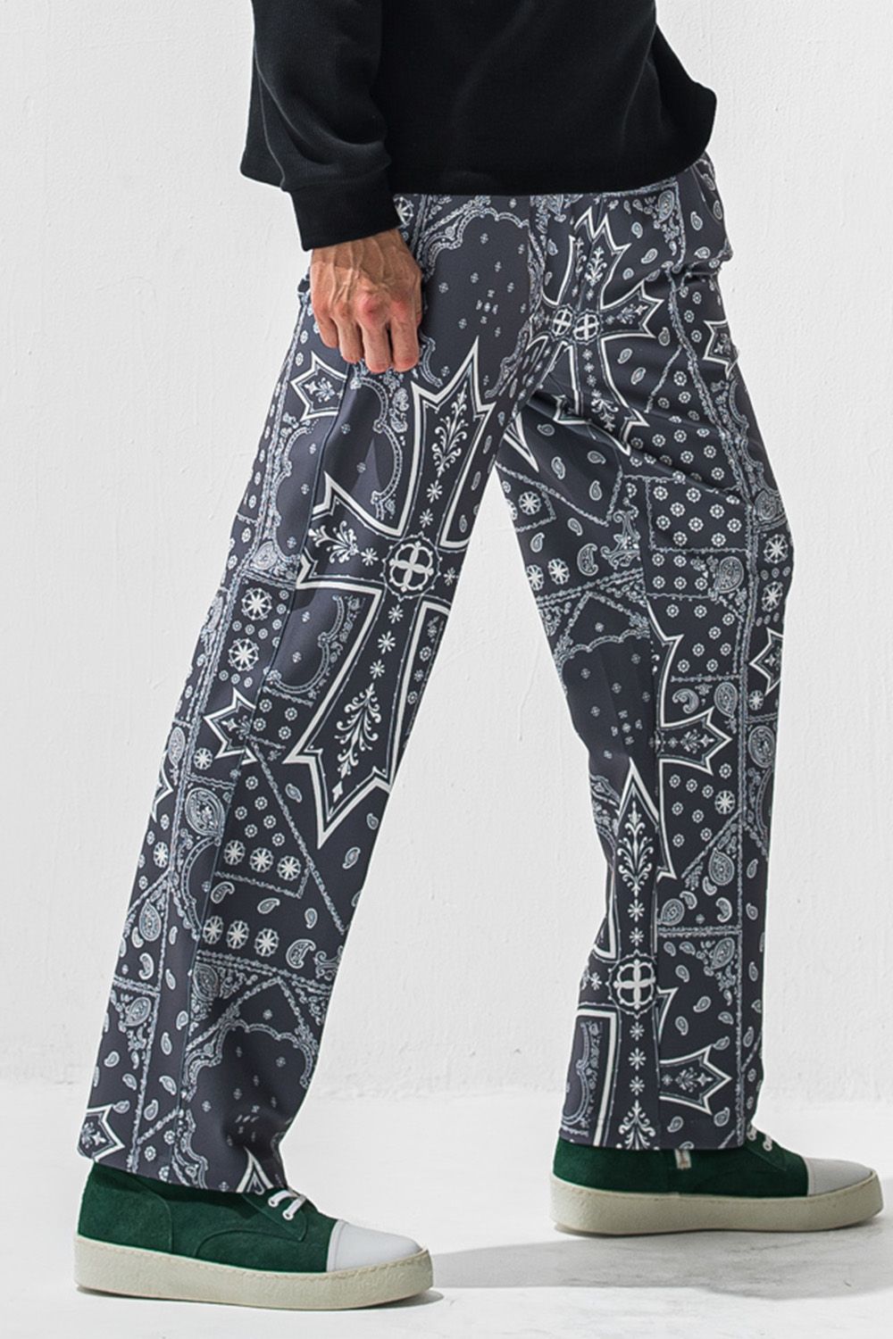CHRIS EASY WIDE TUCK PANTS / クリス イージー ワイド タックパンツ スラックスイージーパンツ