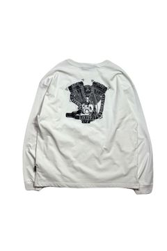 ORG/CO L/TEE ENGINE / オーガニックコットン エンジングラフィックプリント ロングスリーブ Tシャツ