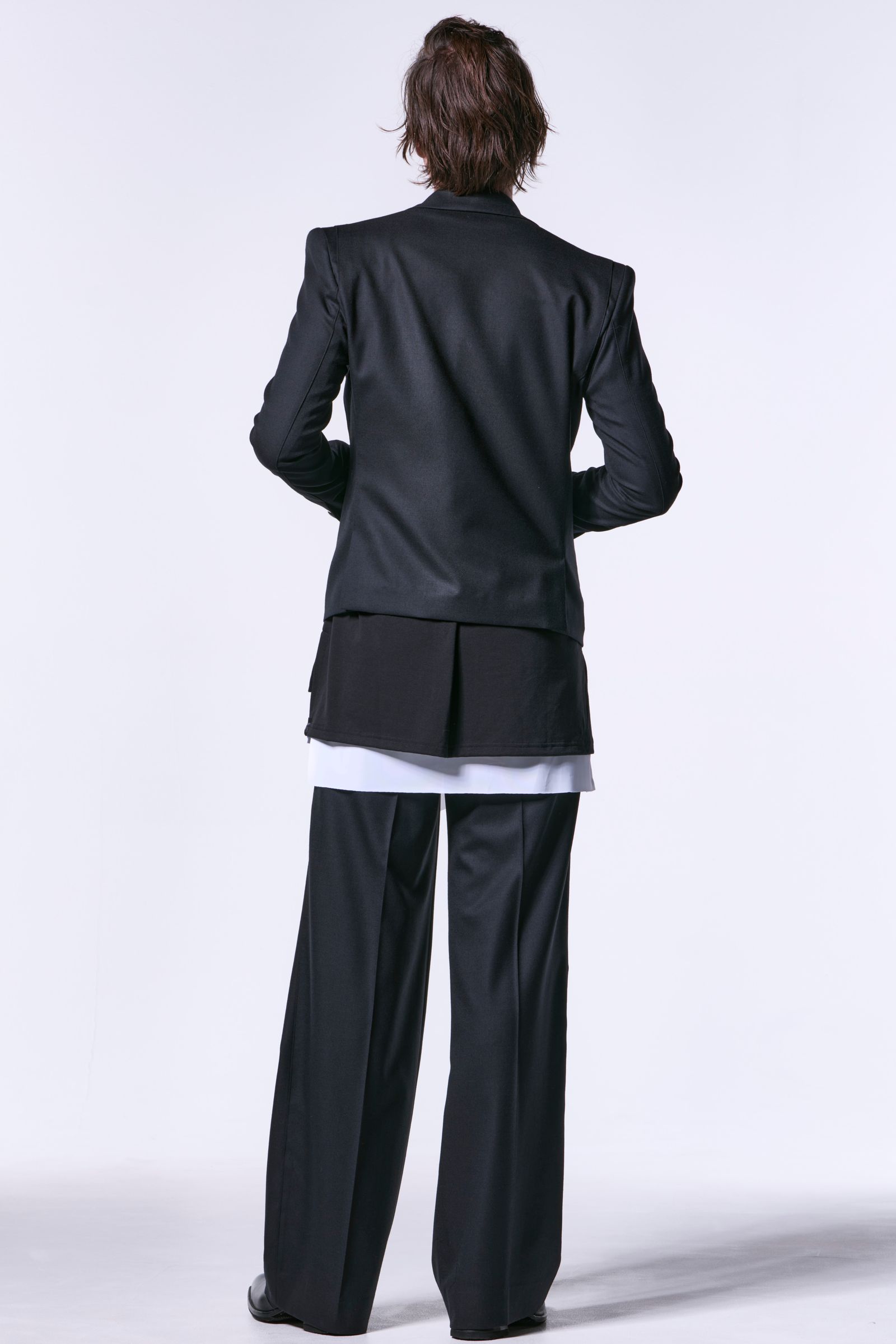 72Saxony 2Tuck Wide Slacks / サキソニーウール 2タックワイドスラックス