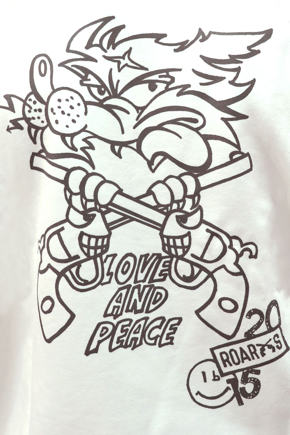 roarguns 20th × laid-back 15th Anniversary Exclusive Item FLEECY SWEAT roar-guns 20th&15th