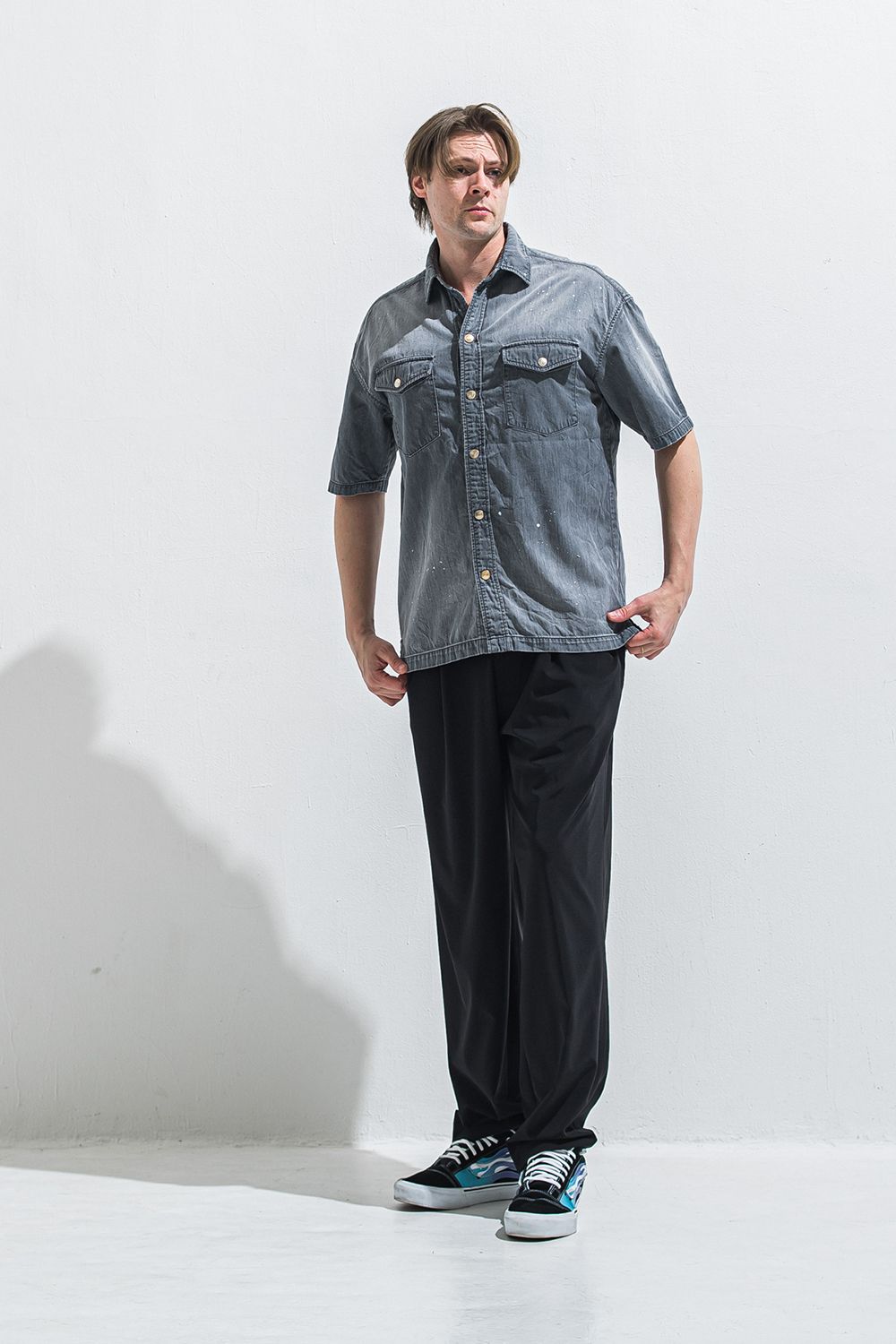 HALF DENIM SHIRTS / ハーフ デニム シャツ