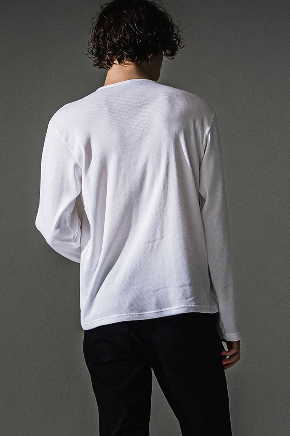 RIB HENRY LONG SLEEVE / リブ ヘンリーネック ロングスリーブ Tシャツ