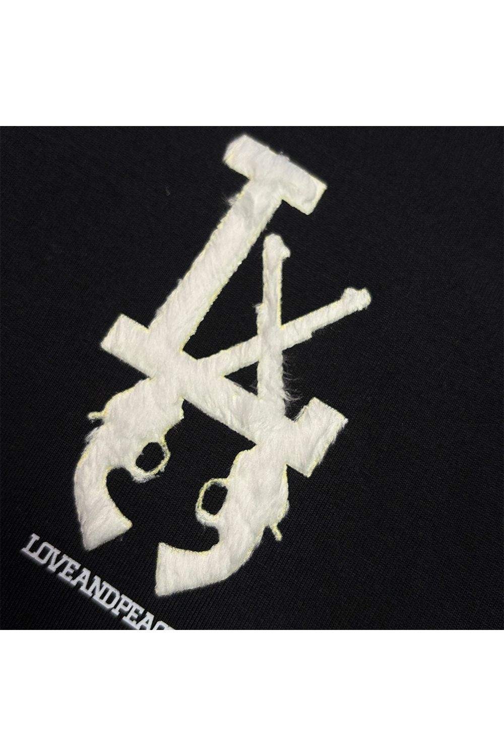 LA FAR PRINT S/S T / LA ファー フロッキープリント ショートスリーブ Tシャツ