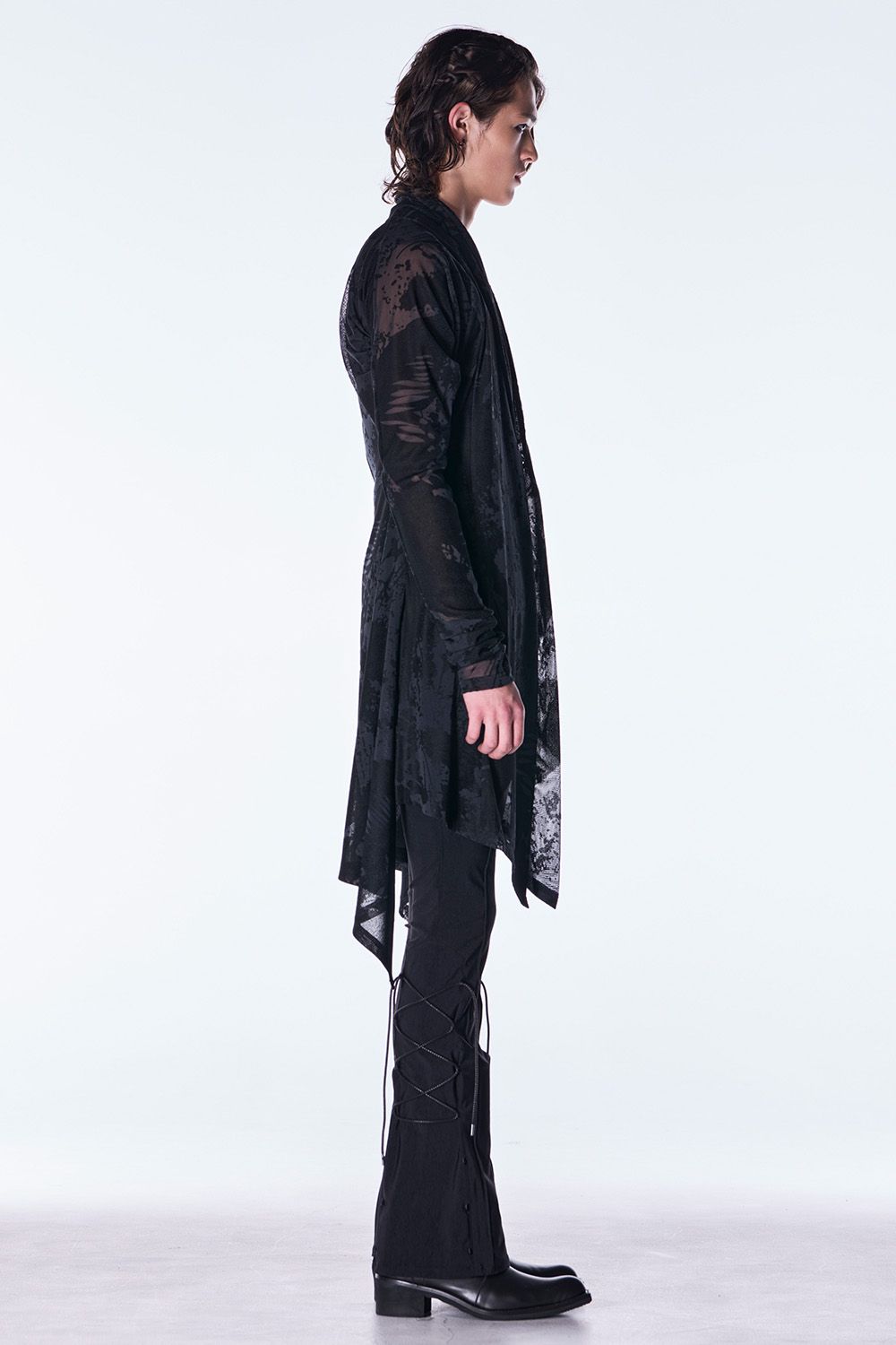 High Tension Jersey Lace Up Flare Pants / ハイテンション ジャージ レースアップ フレア パンツ