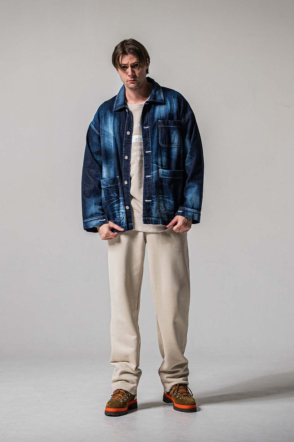 HF URAKE WIDE TUCK PANTS / 裏毛 ワイドタックパンツ