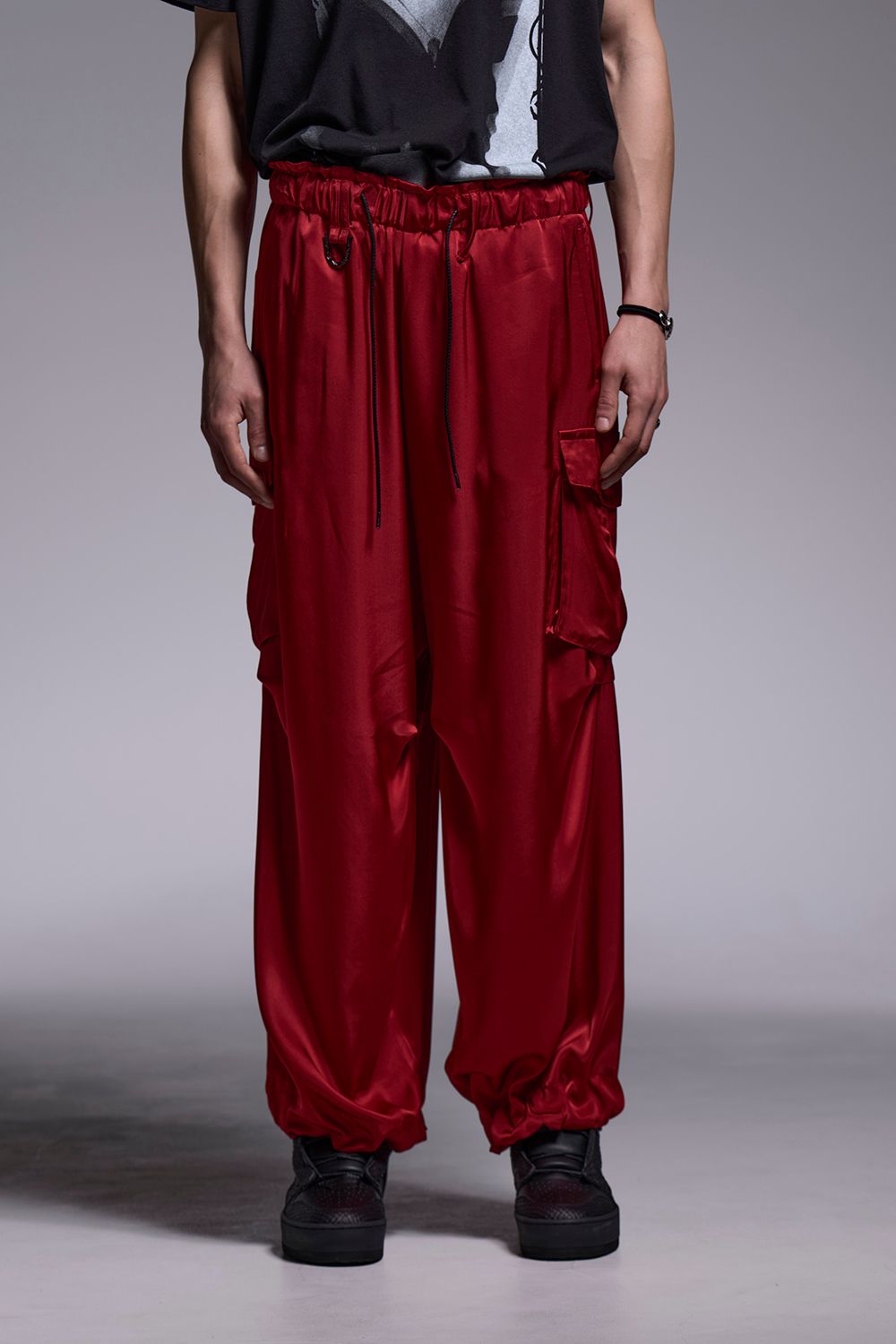 Satin Cargo Pants / サテン カーゴパンツ