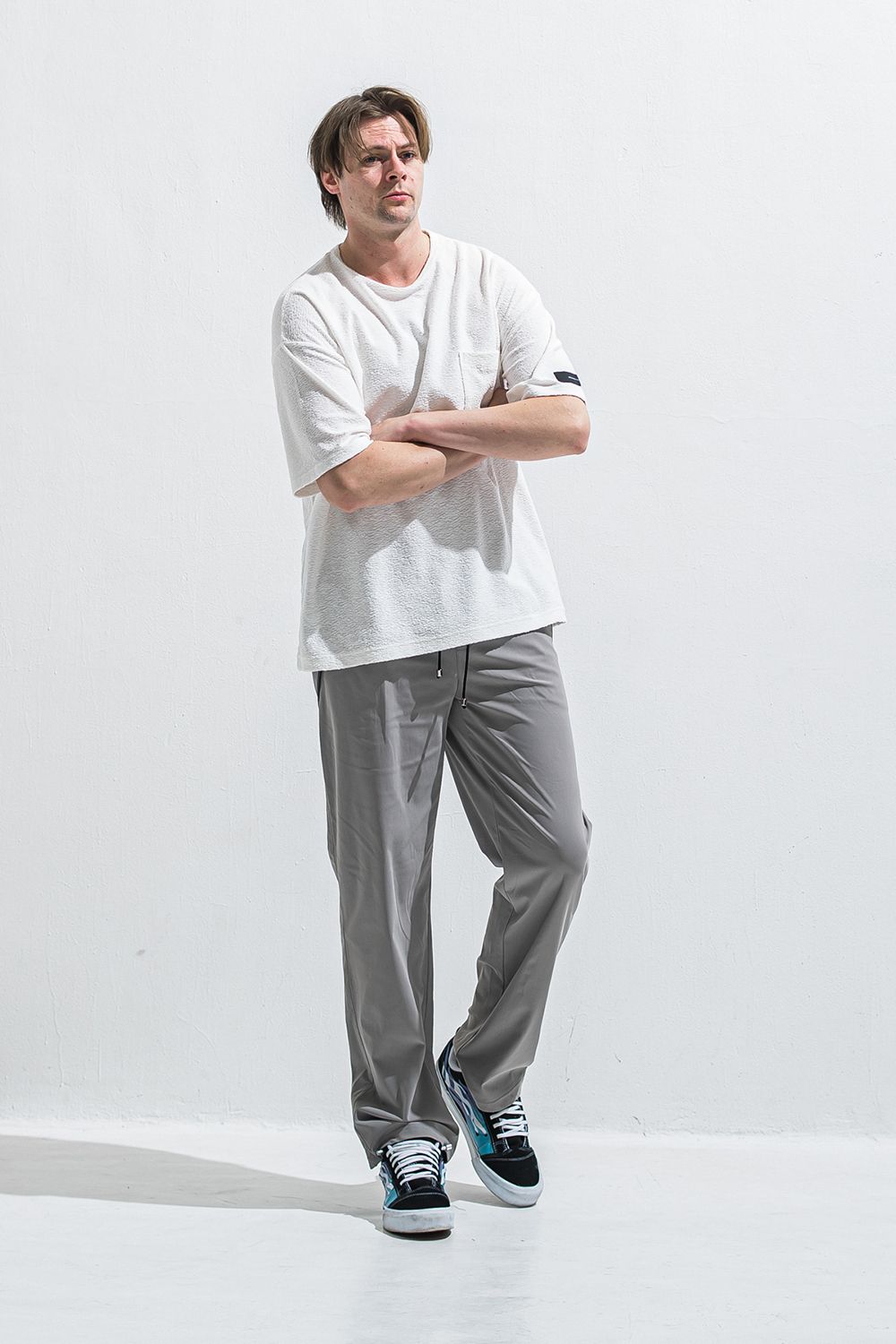 EDGE NYLON SEMI WIDE PT / エッジ ナイロン セミワイドパンツ