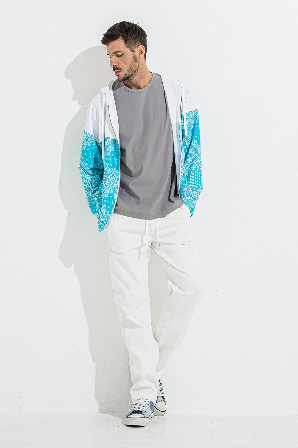 DENIM JERSEY WIDE PT / デニム ジャージ ワイド パンツ