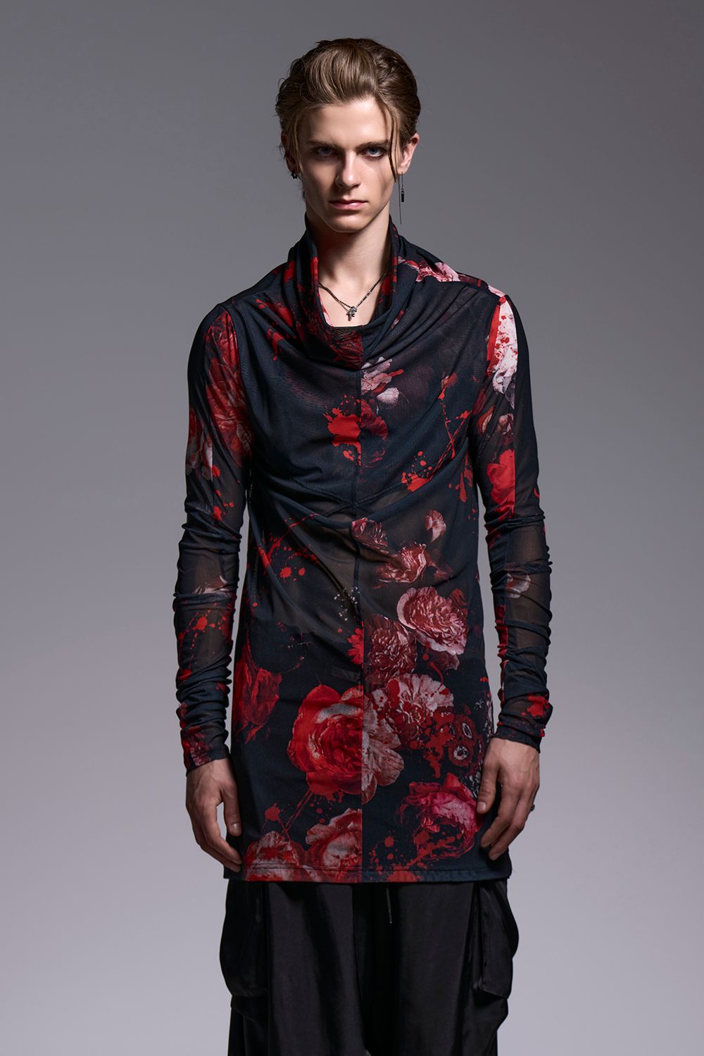 Flora Mesh Loose High Neck / フローラメッシュ ルーズハイネック