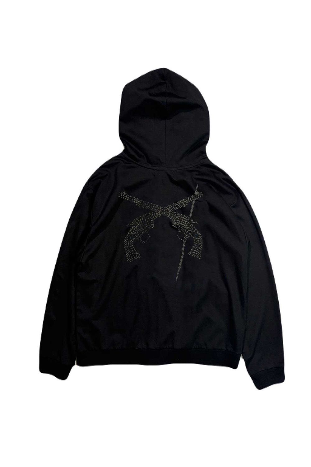 ST/JER HOOD INKJET/METAL / ストレッチジャージ フーディー インクジェットプリント スラッシュクロスガンメタル