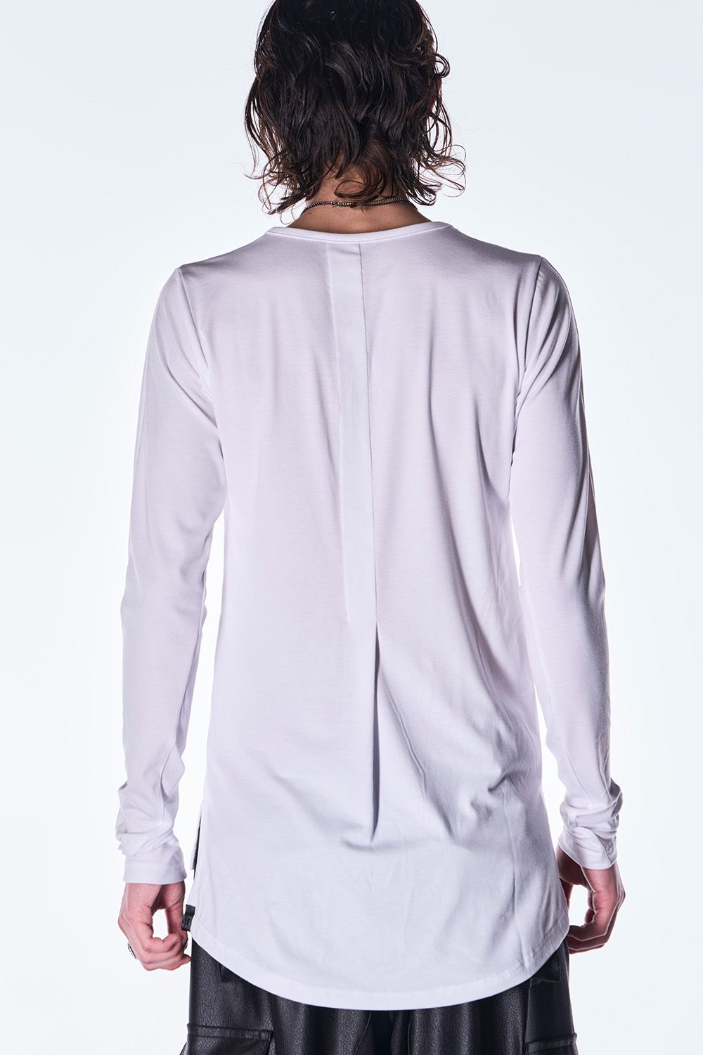 BEA TENJIKU V Neck T-Shirt / ベア天竺 Vネック ロングスリーブ Tシャツ