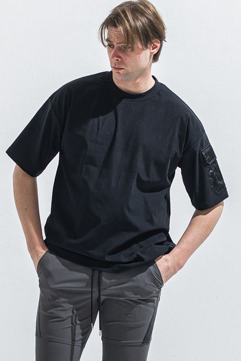 MILITARY POCKET NYLON OVER TEE / ミリタリー ポケット ナイロン オーバー Tシャツ