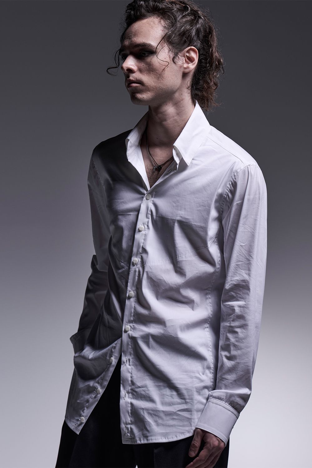 Silky Loan Side Rib Shirt / シルキーローン サイドリブシャツ