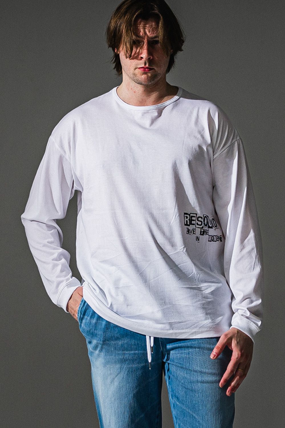 UK OVER LONG SLEEVE TEE / UKロゴ  オーバー ロングスリーブ Tシャツ