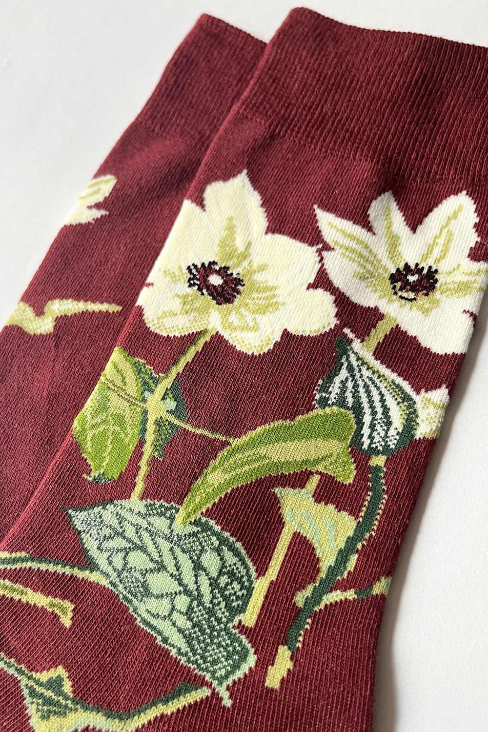 Flower jacquard socks / フラワー ジャガード ソックス
