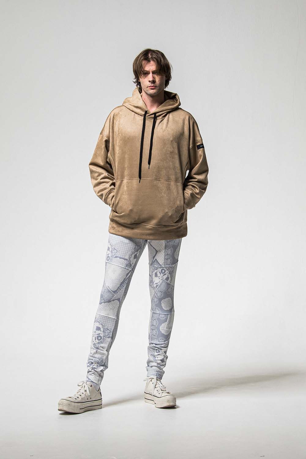 SUEDE LOOSE HOODIE / スウェード ルーズ フーディ