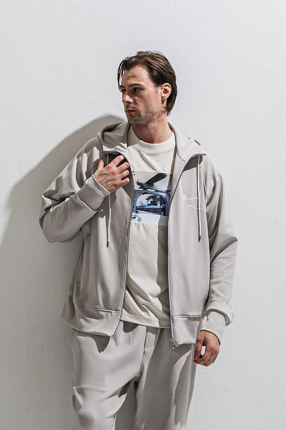 sign zip hoodie / ジップアップパーカー