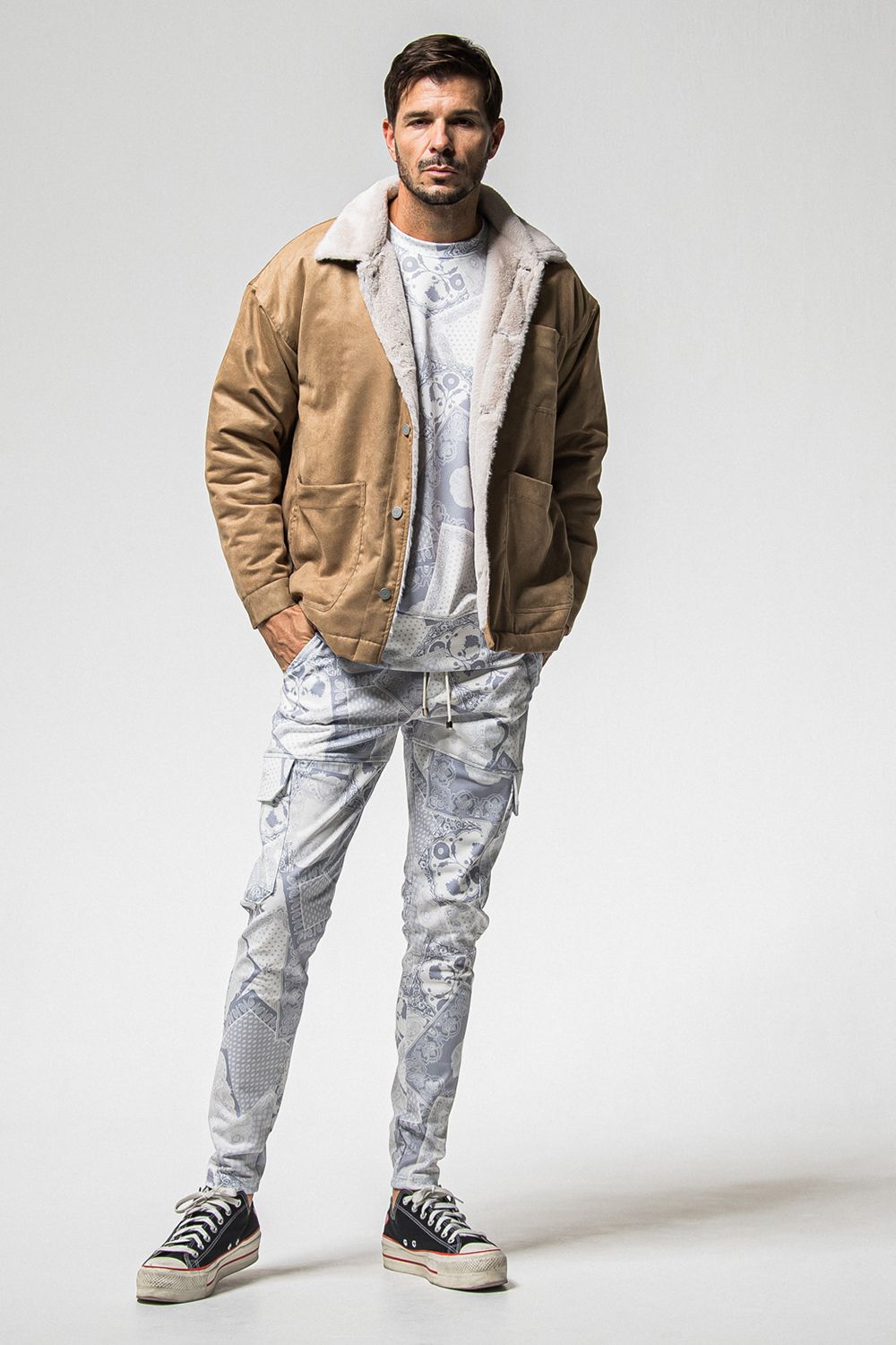 SUEDE FUR COVER ALL / スウェード ファー カバーオール