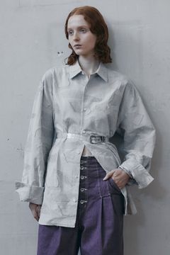 Washi jacquard SH  / 和紙 ジャガード シャツ