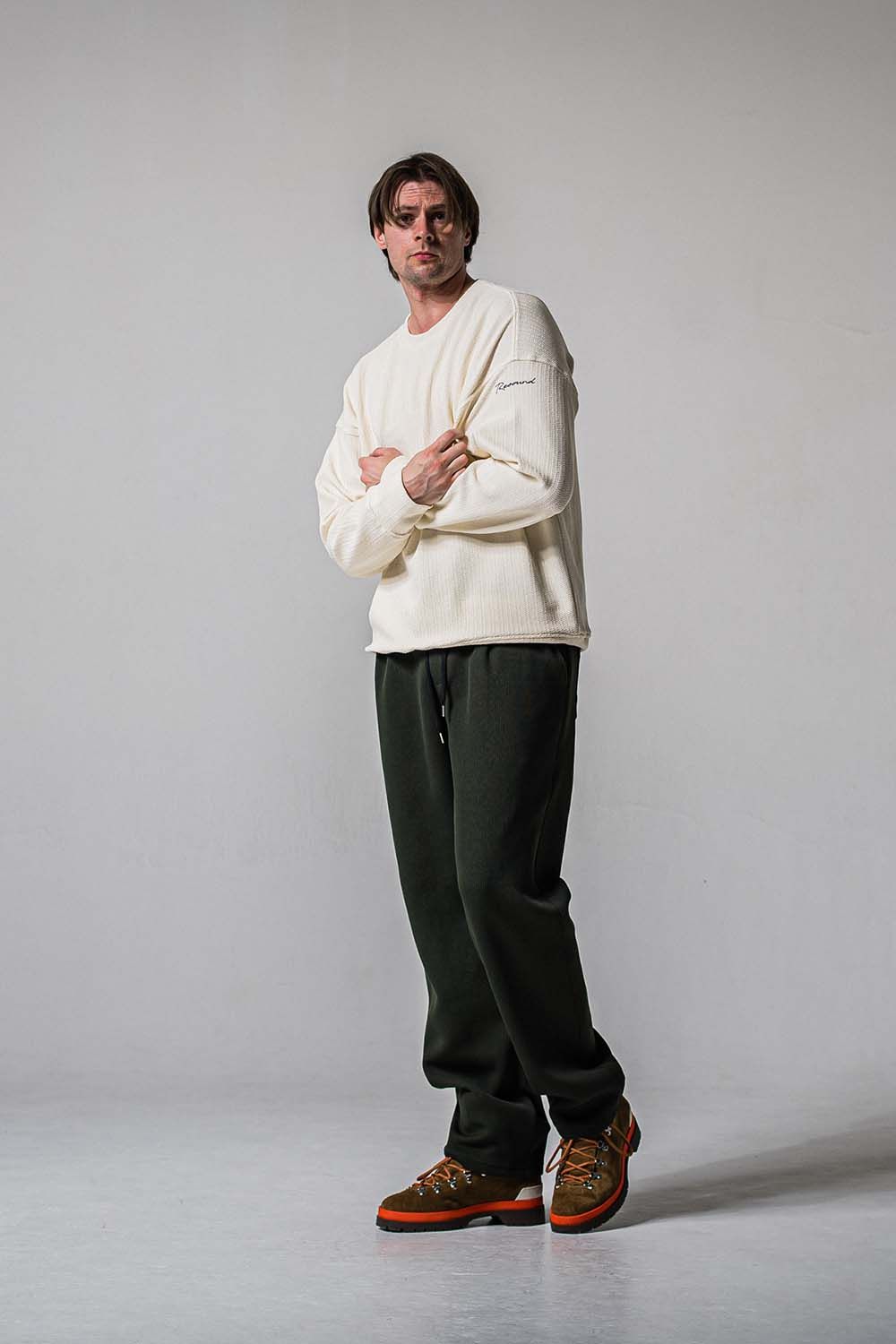 AZE WIDE TUCK PANTS / 畔編み ワイドタックパンツ