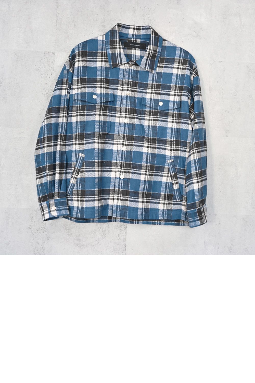 old slab check  JK  / オールドスラブ チェック シャツ ジャケット