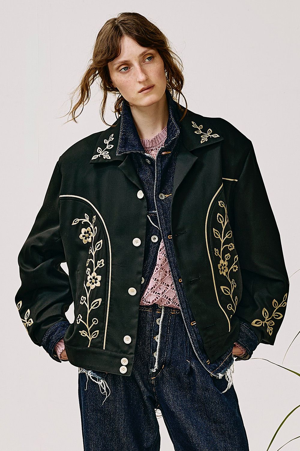 Embroidery western BL / エンブロイダリー ウエスタン ブルゾン