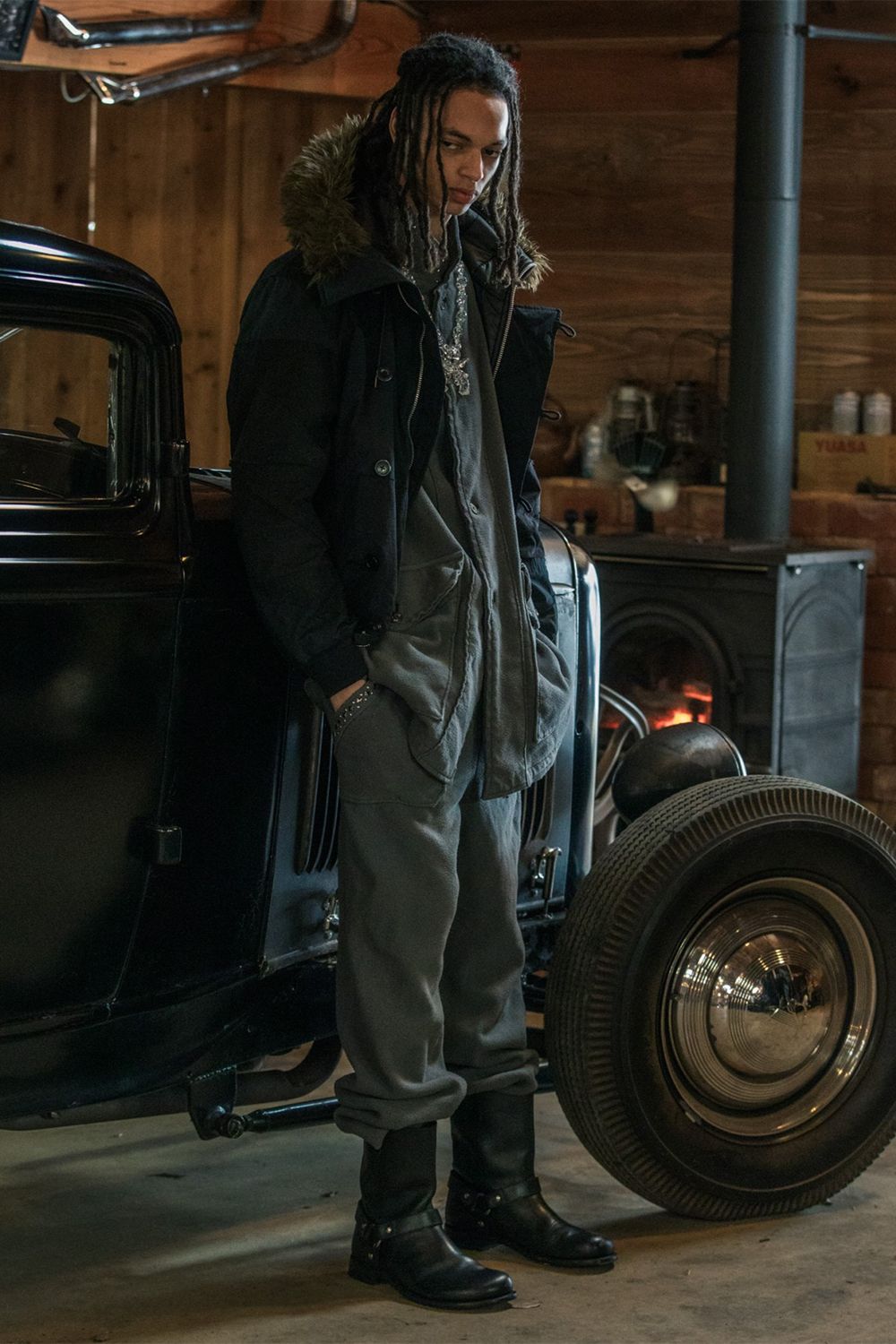 FLEECE STUDZ PT / フリース スタッズ パンツ