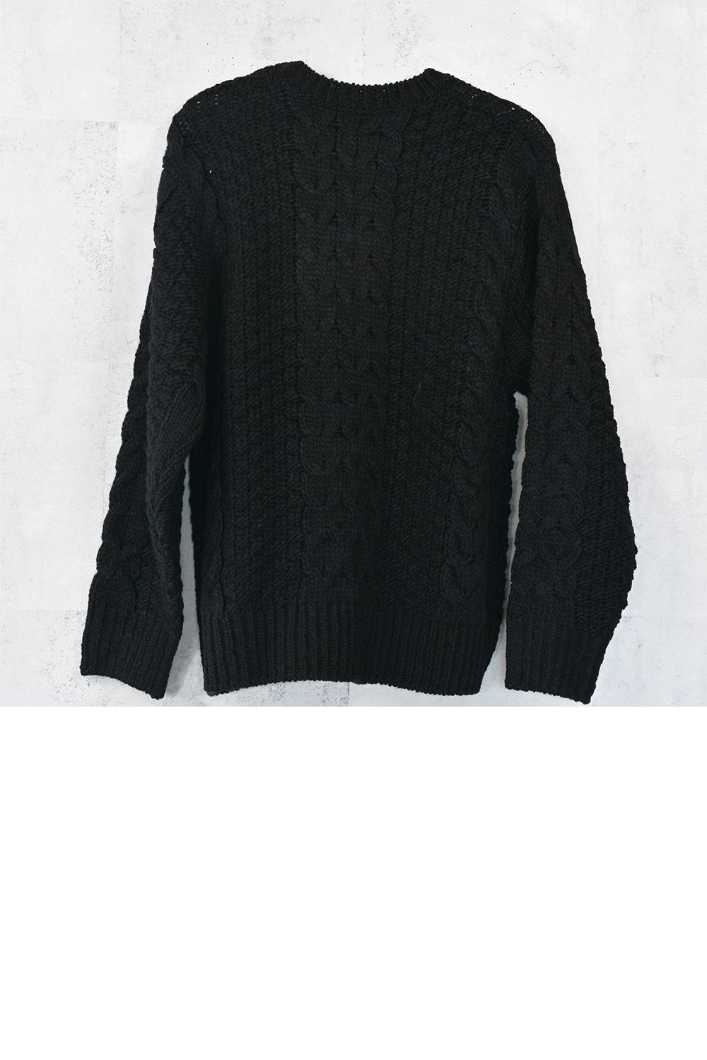 cable law sweater  / ケーブル ローゲージ セーター