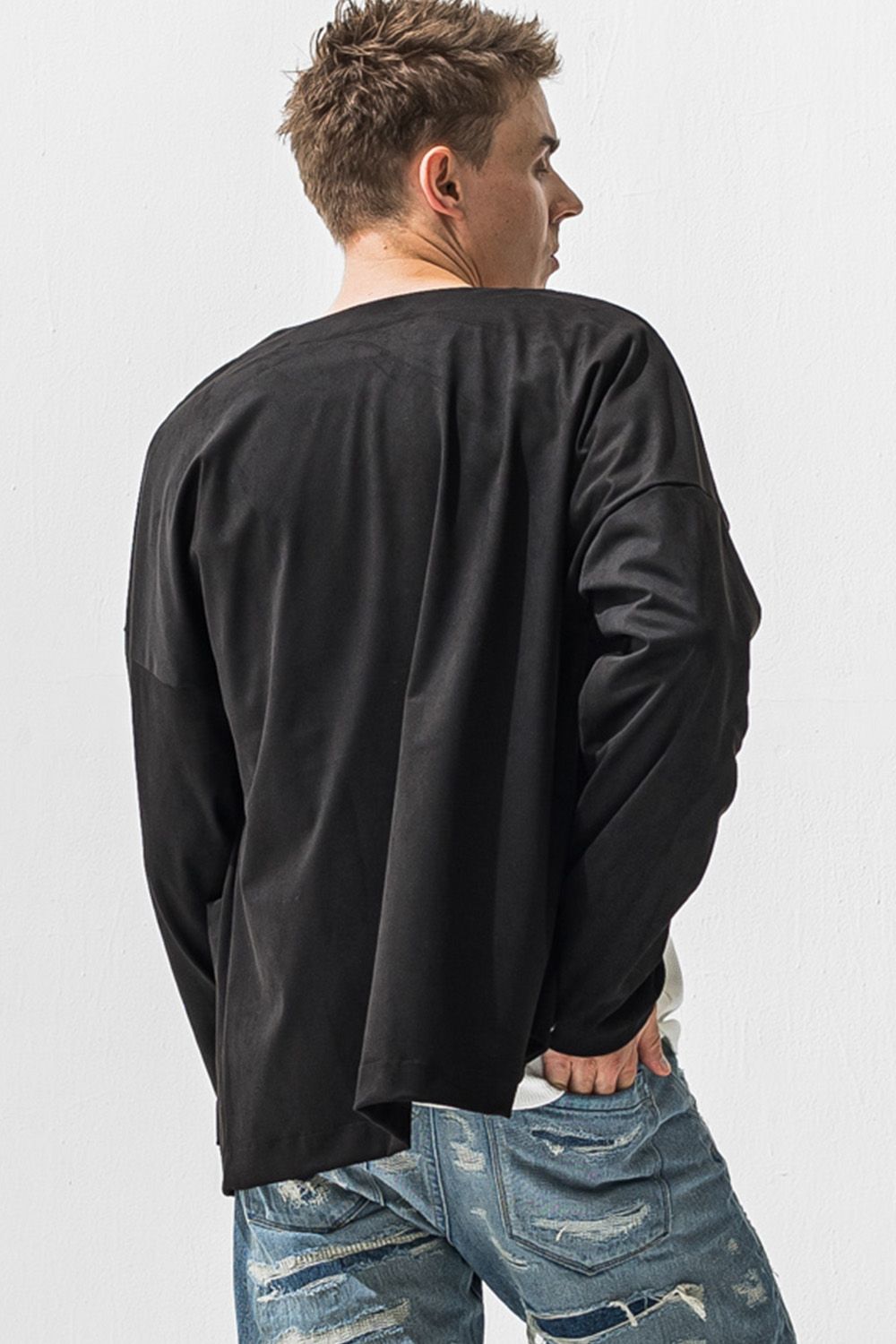 suede cardigan / エコスエード カーディガン