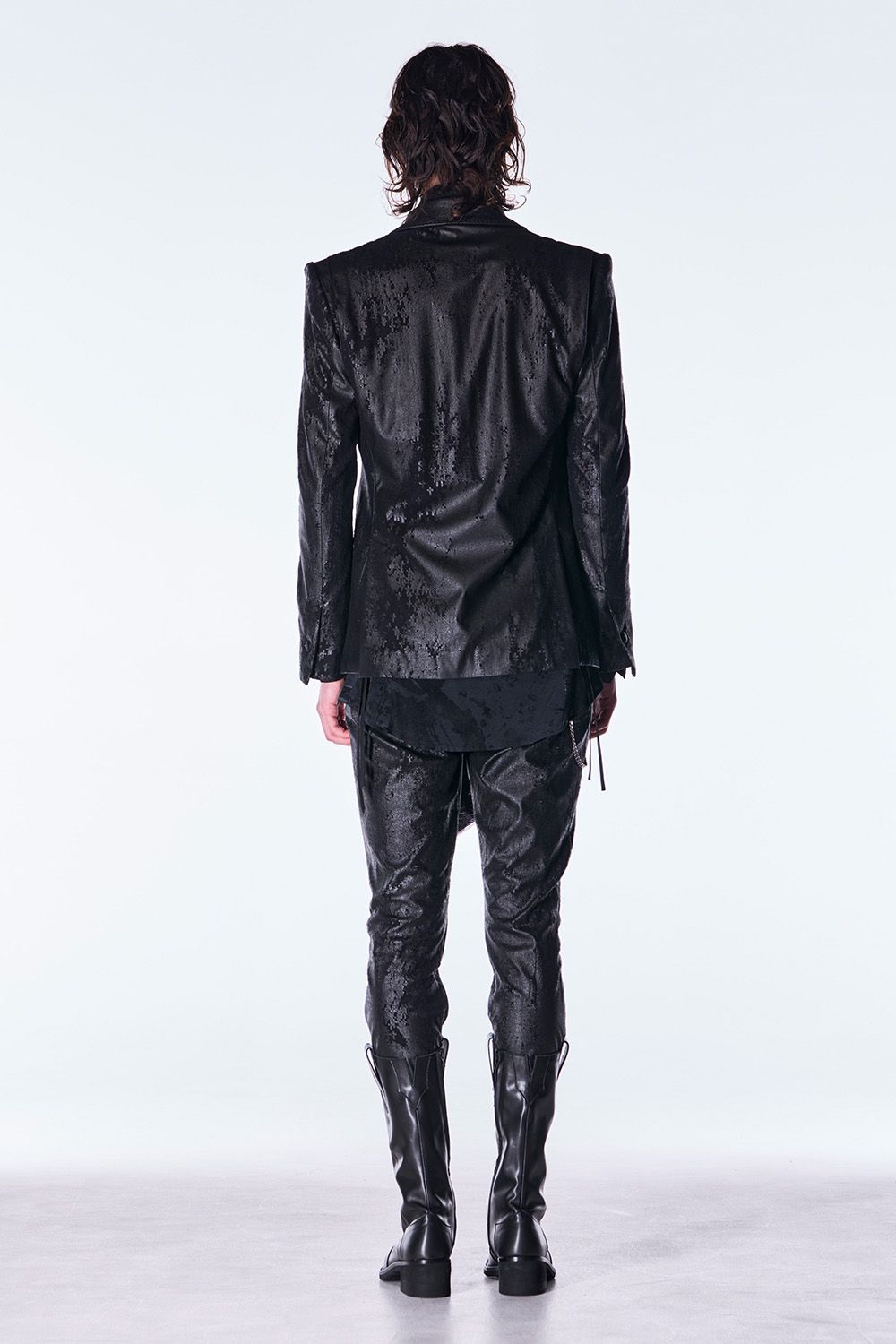 Cross Dot Fleece Boots Cut Slacks / クロス ドット フリース ブーツカット スラックス