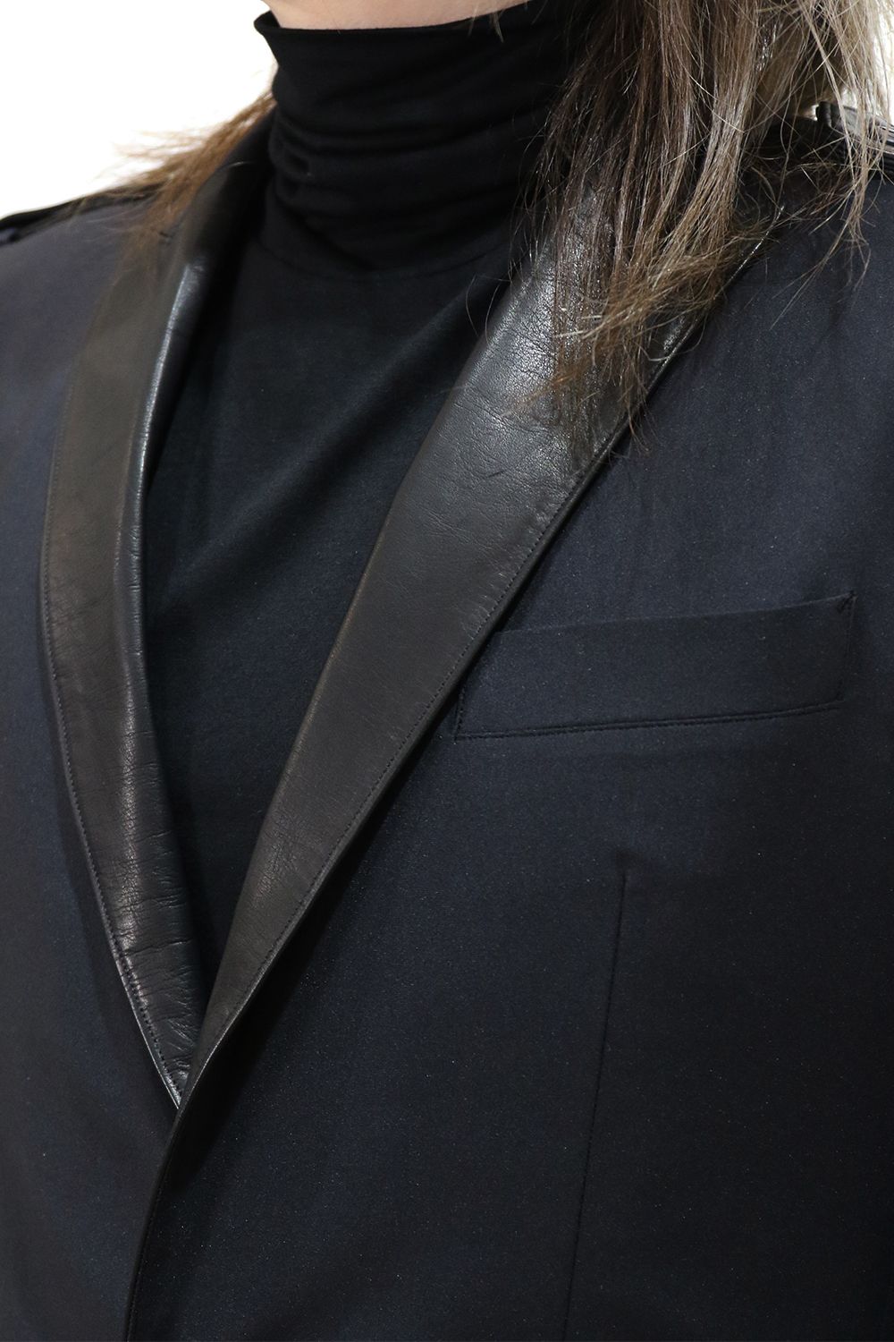 【SGZ COSTUME LINE】 RePE Jersey Peaked Long Jacket（スワロ付） / SUGIZO コスチューム ピークド ロング ジャケット