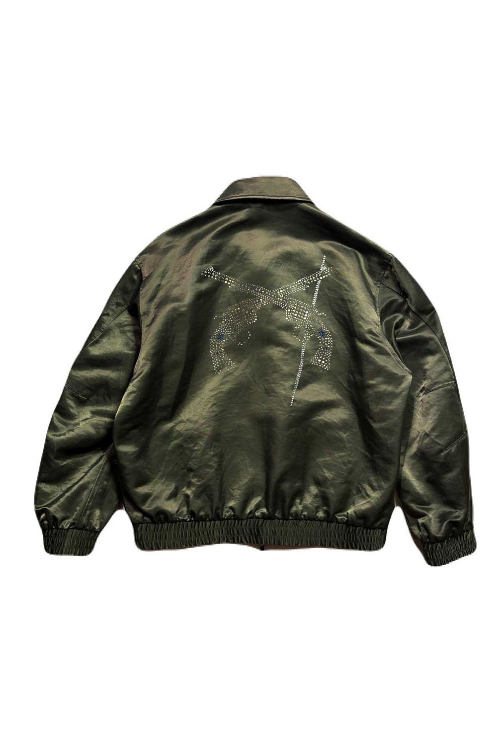 CO/NY JACKET/CRY / コットン ナイロン フライトジャケット クリスタルクロスガン