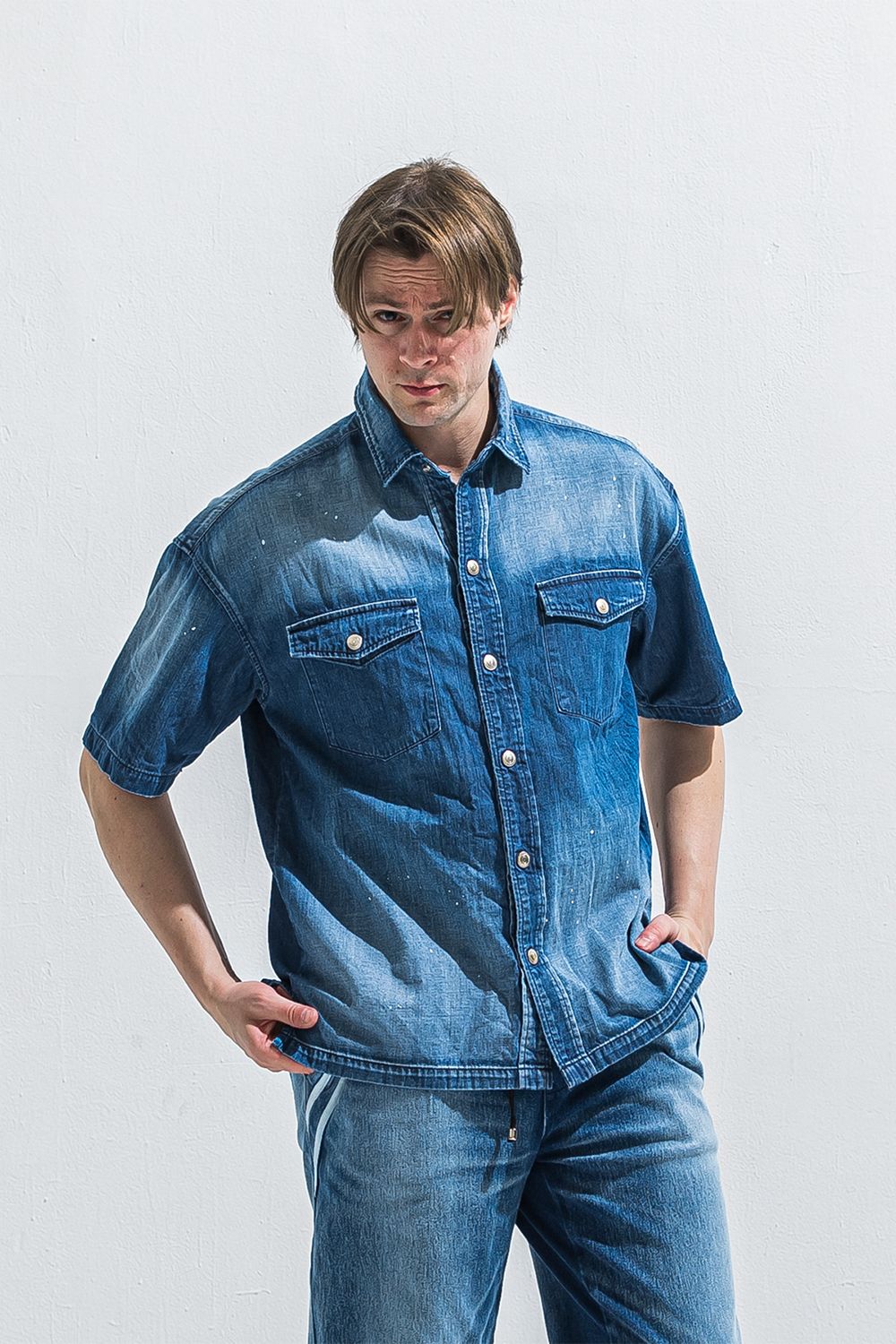 HALF DENIM SHIRTS / ハーフ デニム シャツ