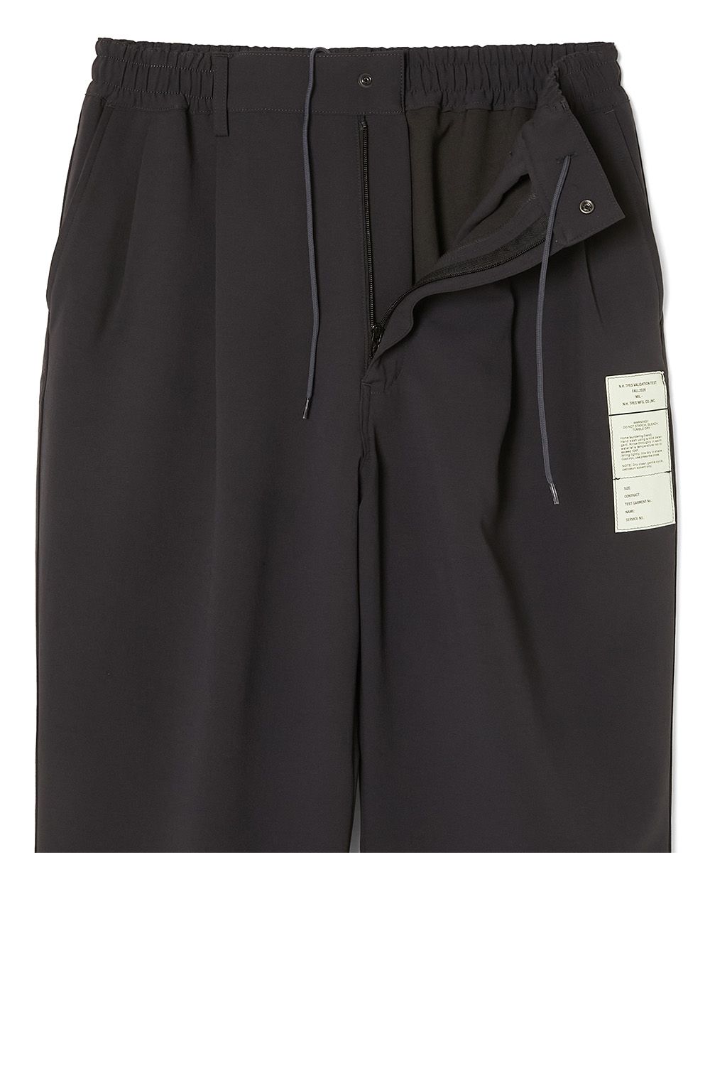 N.HOOLYWOOD TEST PRODUCT EXCHANGE SERVICE DOUBLE TUCK TROUSERS / エヌハリウッド テストプロダクトエクスチェンジサービス ダブルタック トラウザーズ