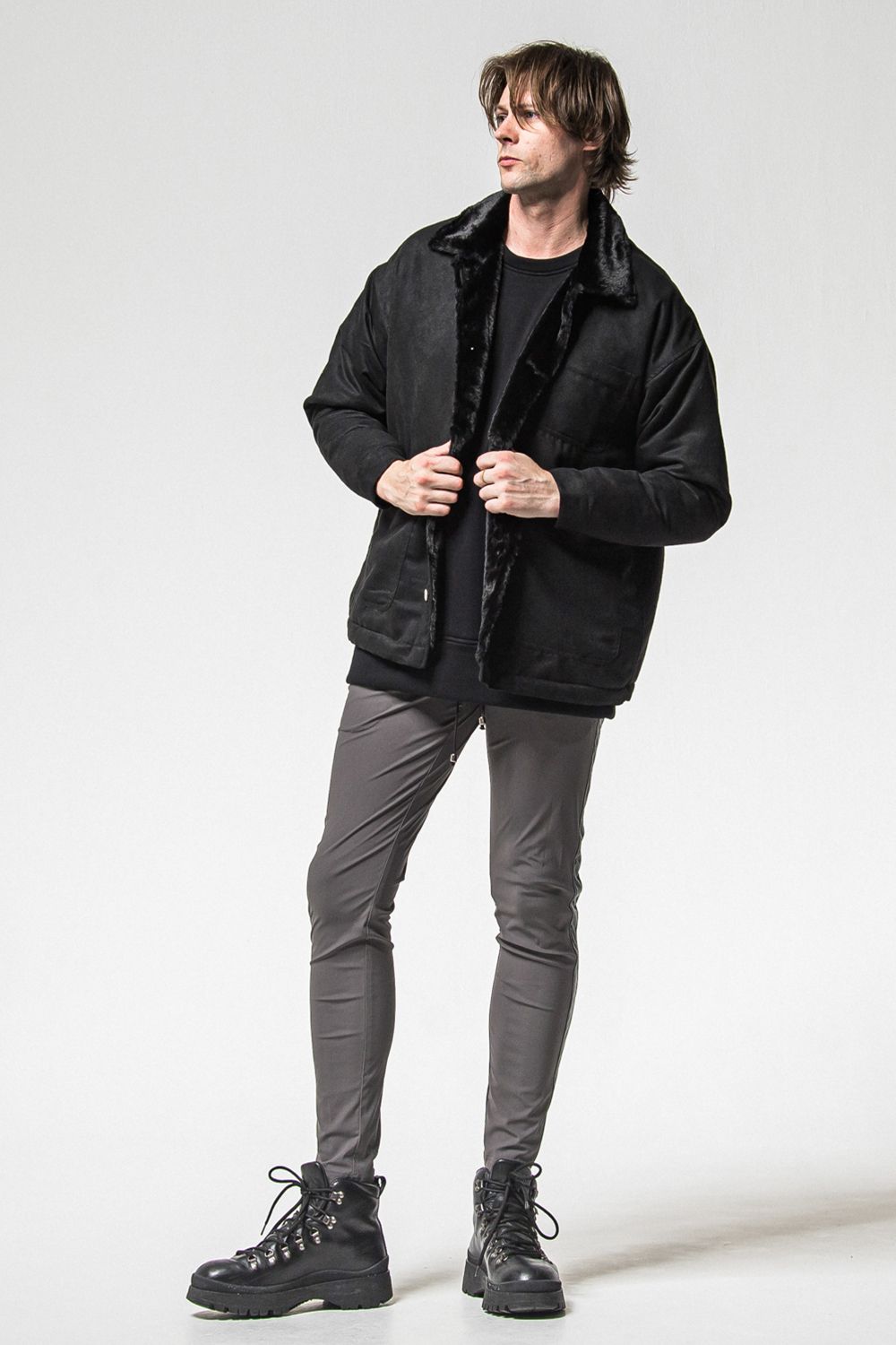 SUEDE FUR COVER ALL / スウェード ファー カバーオール