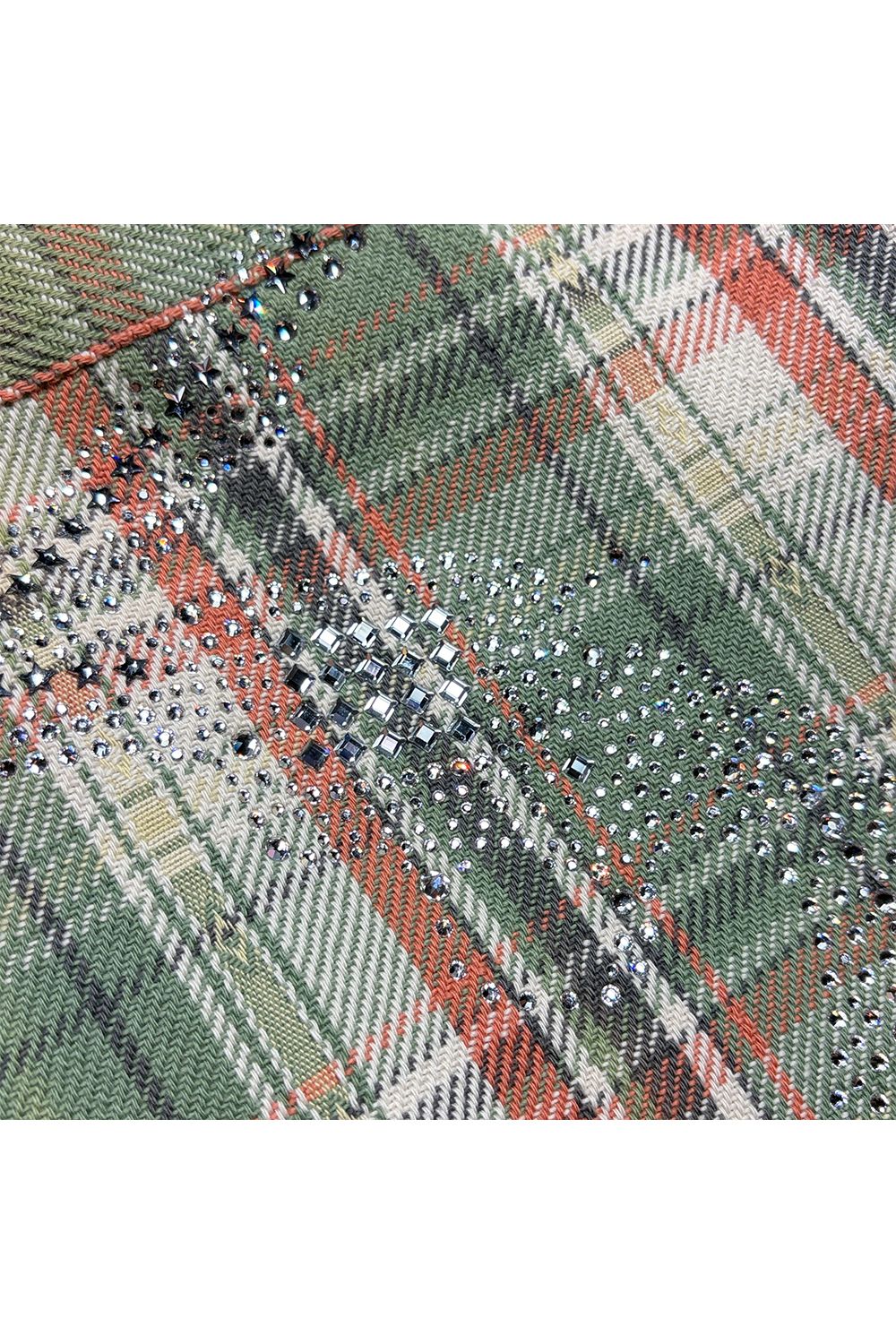 STUDS CHECK SH CRY / スタッズ チェック シャツ / クリスタルクロスガン