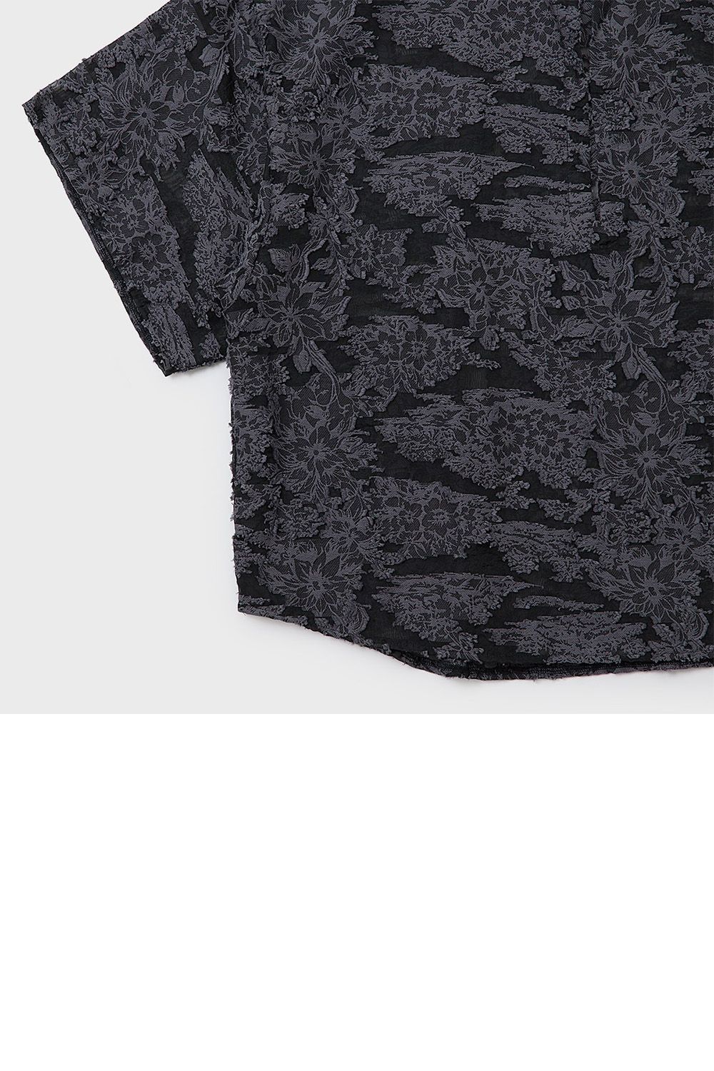 Cut jacquard P/O shirt / カットジャガード プルオーバー シャツ