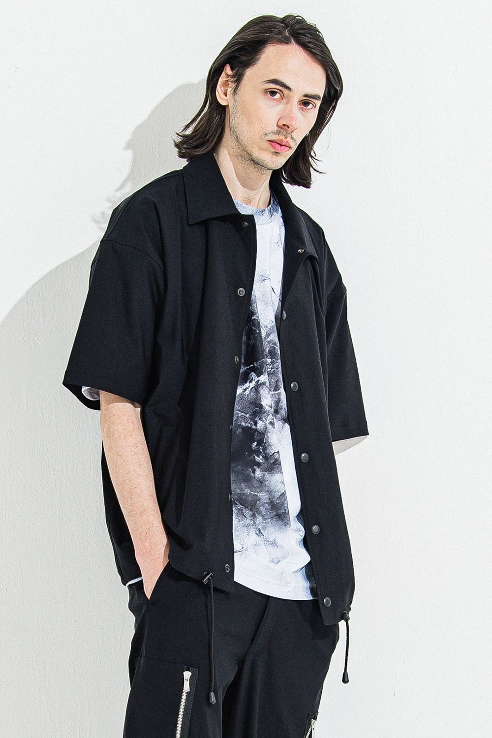 NYLON HALF COACH JACKET / ナイロン ハーフ コーチジャケット