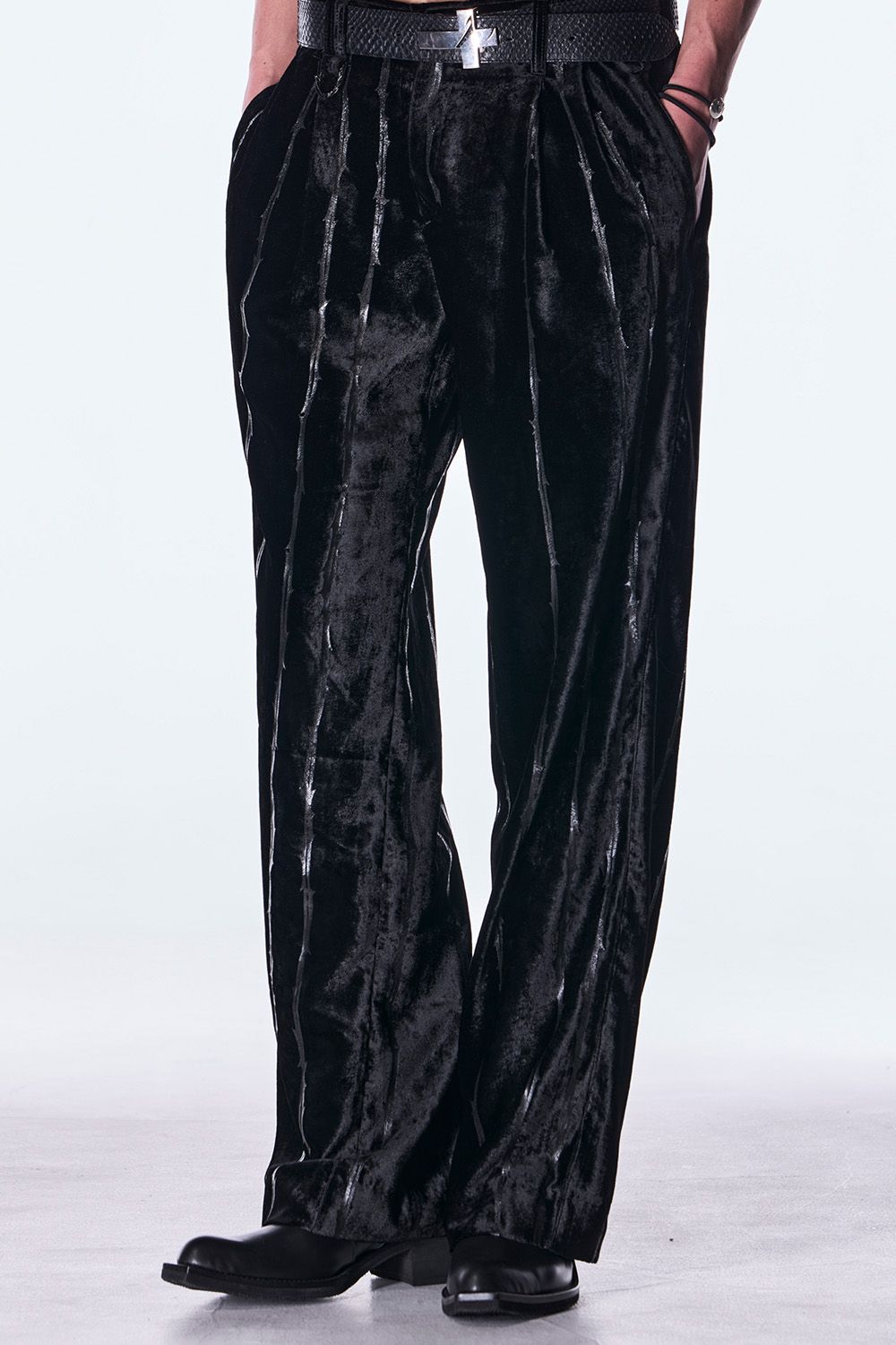 TOGE Velvet Wide Slacks / トゲ ベルベット ワイド スラックス