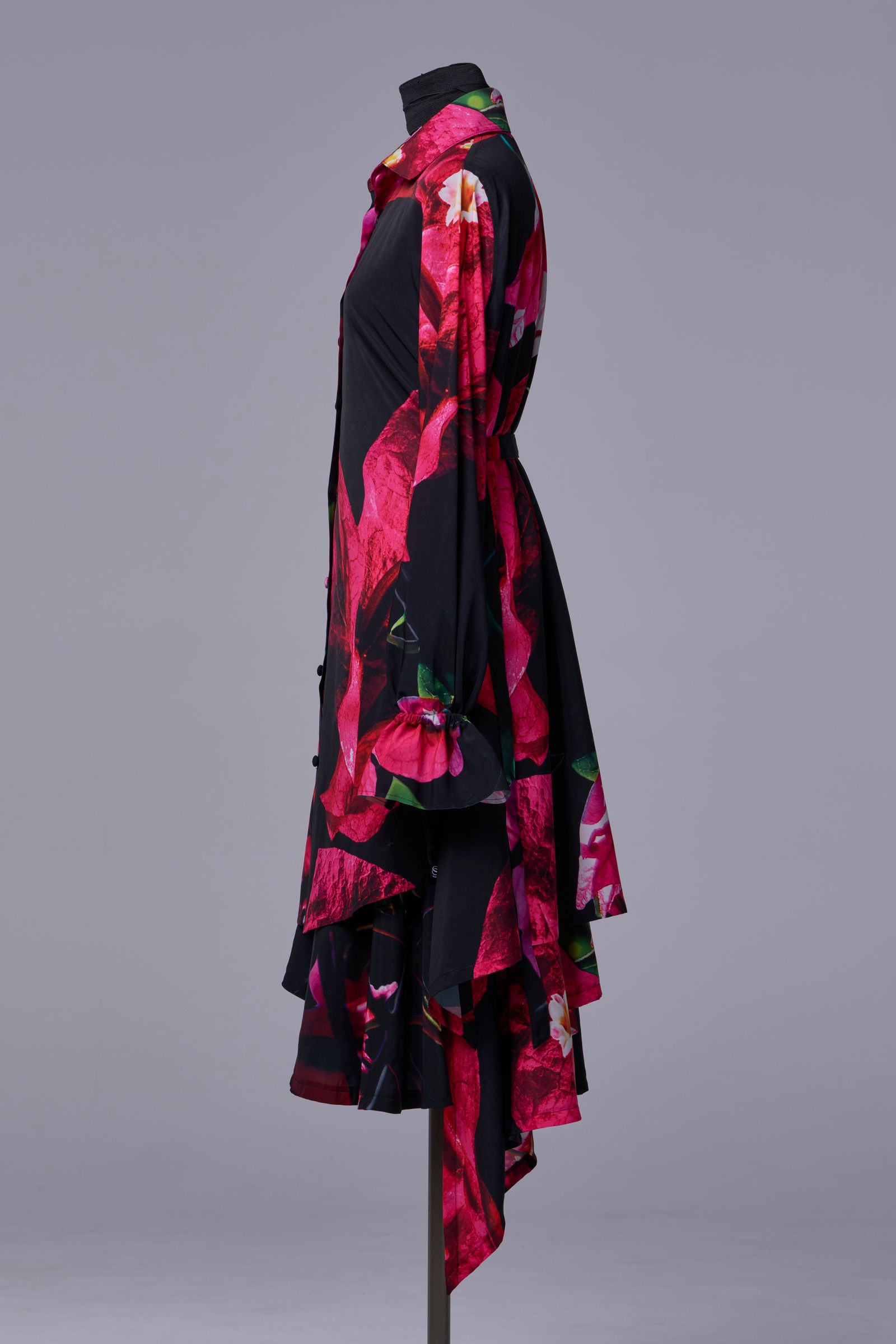 Eco Decine Bougainvillia Wrap Frill Skirt / ブーゲンビリア ラップ フリルスカート